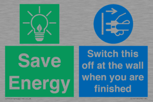 Save Energy - Switch this off at the wall when you are finished